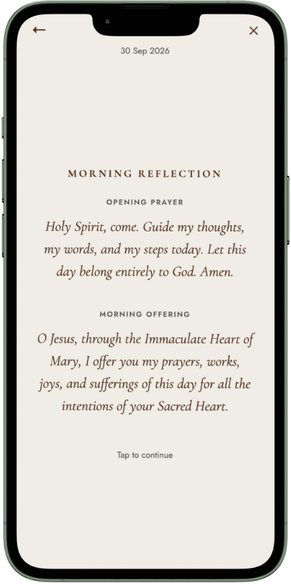 An evening reflection opening prayer